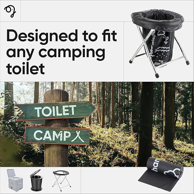 Green Elephant Portable Toilet Bags - Camping Toilet Bags (15 Count (Pack of 2)