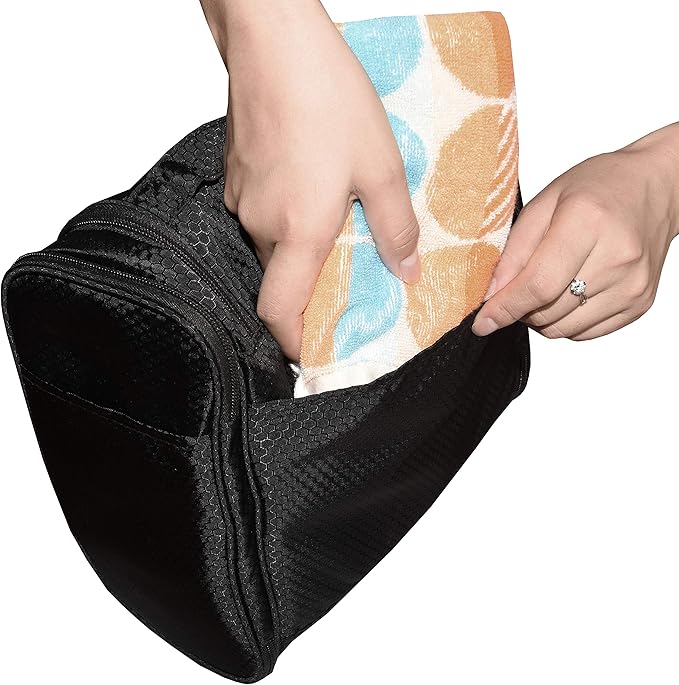 Hanging Toiletry Bag Extra Large Capacity | Premium Travel Organizer Bags For Men And Women | Durable Waterproof Nylon Bathroom, Shower, Makeup Bag For Toiletries, Cosmetics, Brushes