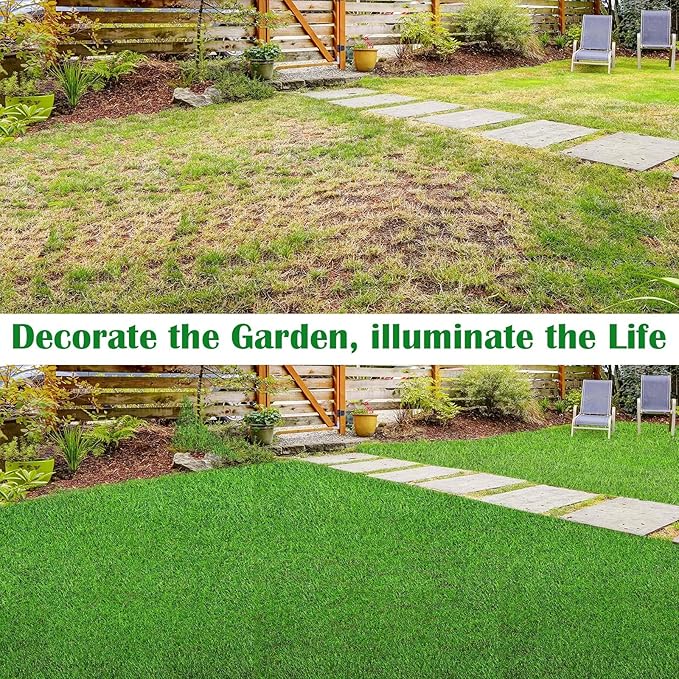 2 Pcs 5 x 3 ft Artificial Grass Turf Area Rug Indoor Outdoor Square Rug Green Realistic Camping Carpet Camping Rug Tent Turf Carpet Artificial Grass for Garden Yard Landscape Playground