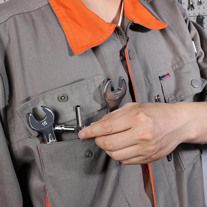 DURATECH 4 Way Utilities Key, Multi-functional Water Key, 1-Pack, for Valve, Faucet, and Spigots