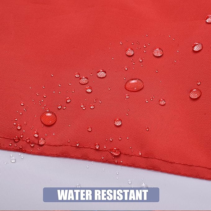 Alabama State Flag 6x10 Ft, Deluxe Embroidered Heavy Duty Nylon Durable AL Outside Flags, Indoor/Outdoor, Sewn Stripes and Brass Grommets