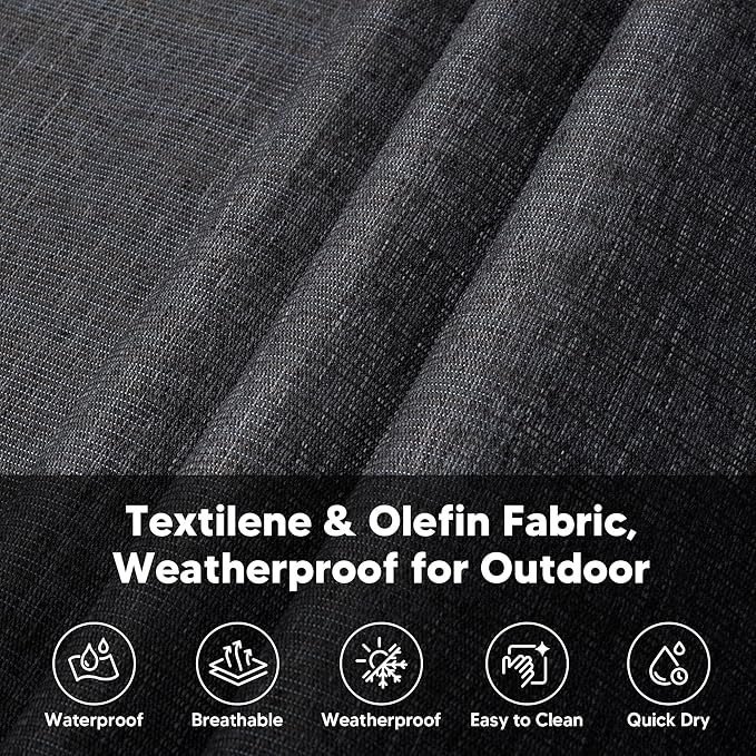 SUNCREAT Portable Double Outdoor Hammock, 450lbs Capacity, Quick Dry 2 Person Hammock with Carrying Bag, Dark Gray