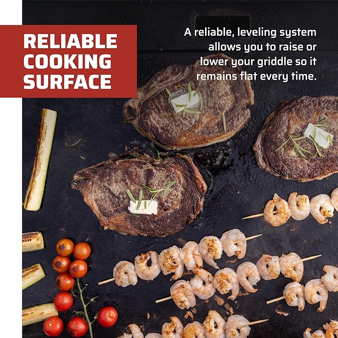 Camp Chef Gridiron 36 - Outdoor Griddle Grill with Flamethrower Ignition & Hidden Grease Catcher - Premium Flat Top Grill for Outdoor Cooking