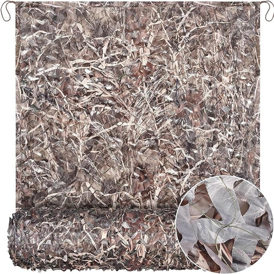 Camo Netting Camouflage Netting 20x20 10x20 10x10 Bulk Roll Burlap Camo Tarp Sunshade Net for Hunting Blind Dinosaur Birthday Jungle MilitaryTheme Party Decoration Camping Shooting