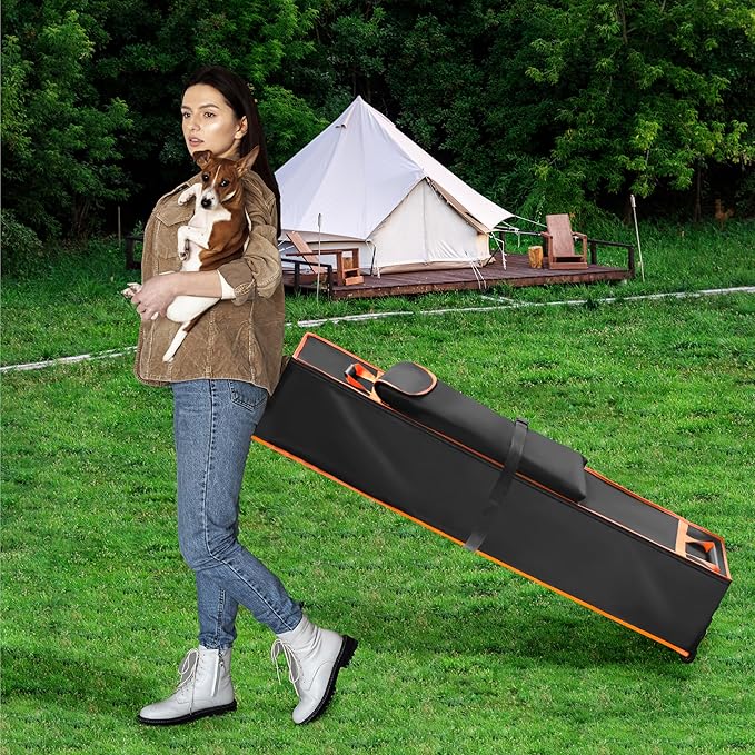 10 x 10 x 48in Canopy Bag Replacement for 10 x 10 Pop Up Canopy Tent with Roller Wheels - Canopy Carrying Bag with Handles - Pop Up Canopy Replacement Parts - 600D Waterproof Oxford Fabric