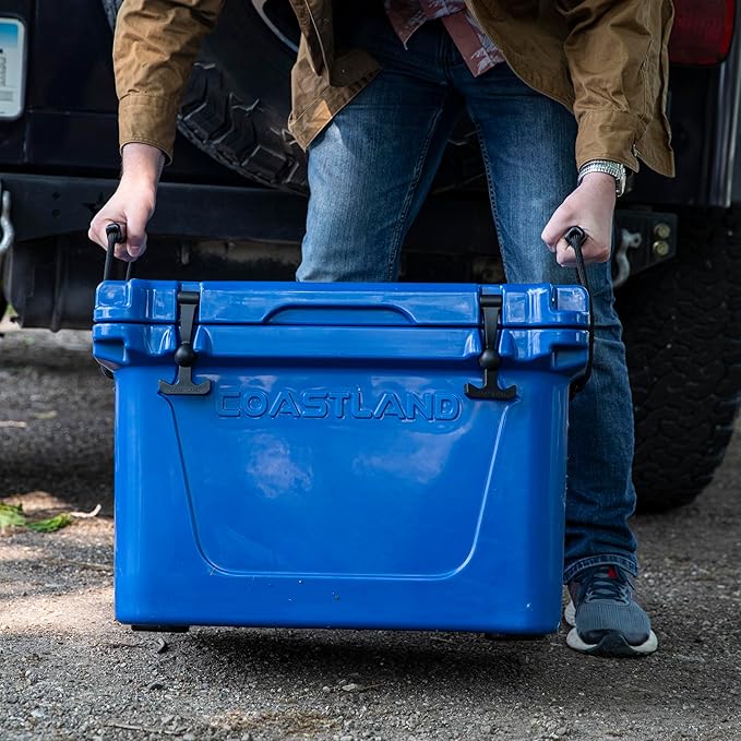 Coastland Delta Series Rotomolded Coolers, Premium Everyday Use Insulated Cooler, Ideal Portable Ice Chest Available in Multiple Capacities & Colors