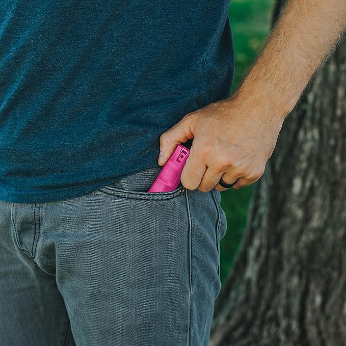 Zarc Vexor Police Strength Pepper Spray, Flip-Top Finger Grip, 20+ Shots, 10-12 Ft. Range - 4 Pack