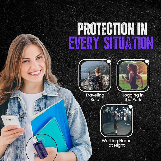 Police Magnum Keychain Pepper Spray Flip Top Safety 2 Pack 1/2oz - Maximum Heat Strength OC with Dye - Tactical Small Compact Case Holder - for Women & Men's Self Defense - Made in The USA