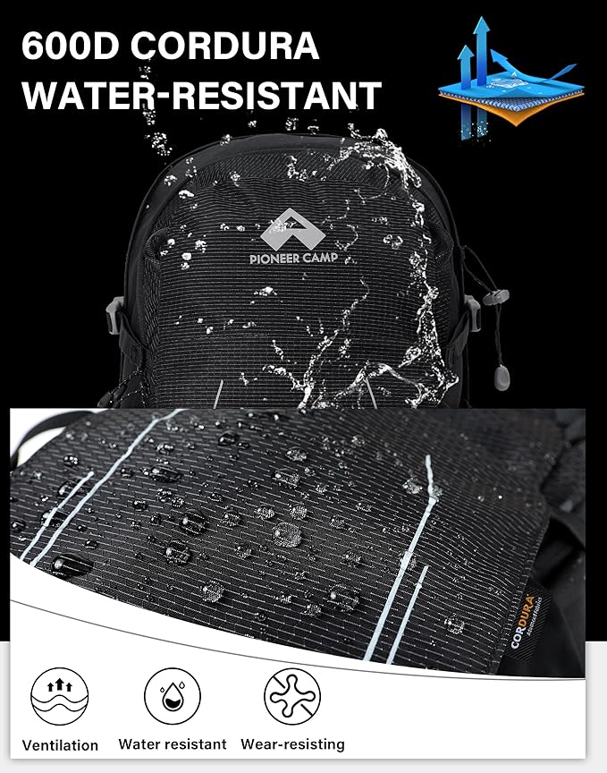 Pioneer Camp Hiking Backpack 22L Small Hiking Hydration Gear Lightweight Camping Backpack Travel Daypack for Women Men