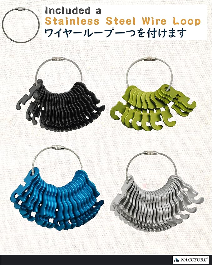 Rope Tensioner Aluminum Alloy Camping Tent Guyline Cord Adjuster Camping of Gear for Camping, Hiking, Backpacking Ultralight Tent Stakes Guy Lines (Black, 40 Pack)