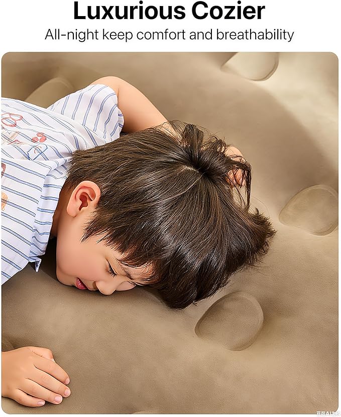 JEASONG Inflatable Chair Sofa with Built-in Rechargeable Pump, 2-in-1 Air Couch & Mattress Bed, One-Touch Inflation, Multifunctional for Home or Outdoor, Foldable, Easy Storage