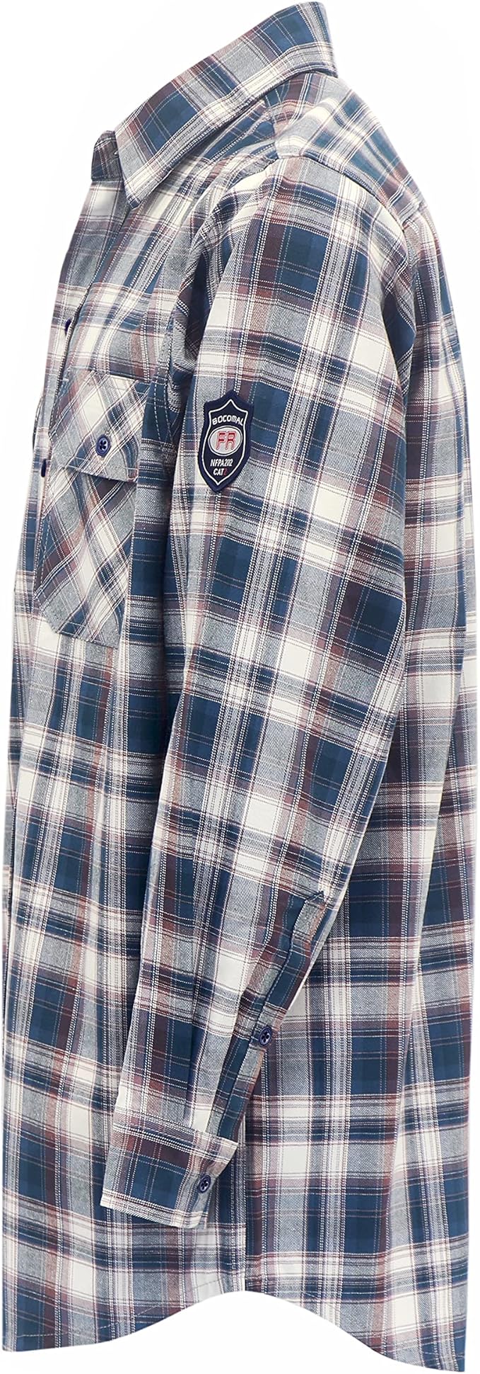 BOCOMAL FR Shirts 6.25oz Lightweight Welding Shirts Flame Resistant Men's Fire Retardant Shirt