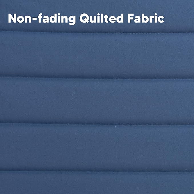 SUNCREAT 2 Person Free Standing Hammock with 15 ft Stand, 475 lbs Capacity, Backyard Hammock with Stand, Navy