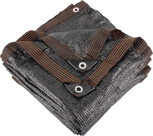 70% 20 X 48 FT Black Shade Cloth, Outdoor Sunblock Shade Cloth with Grommets, Durable Sun Shade Netting Shading Antifreezing for Patio, Garden, Plants Cover, Greenhouse, Barns, Dog Kennel