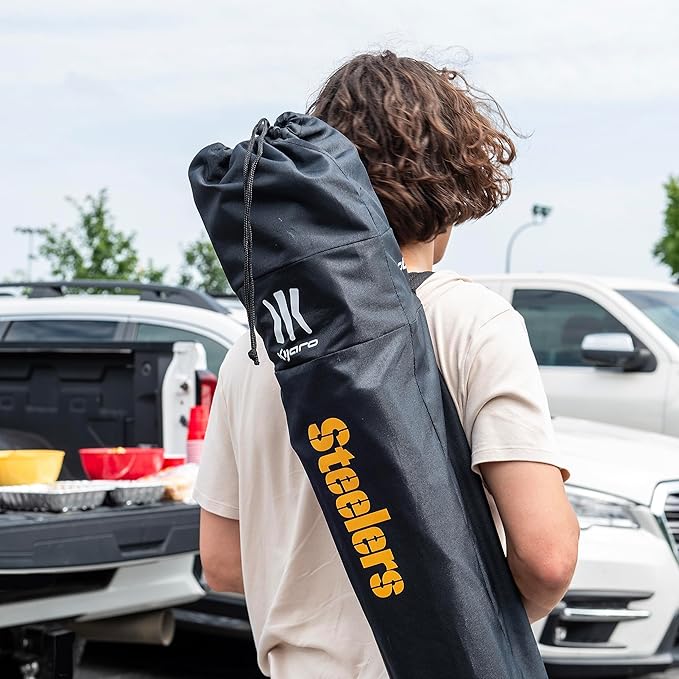 Kijaro Sports Fan Folding Chair, 26" L x 35.5" W x 37" H, Pittsburgh Steelers