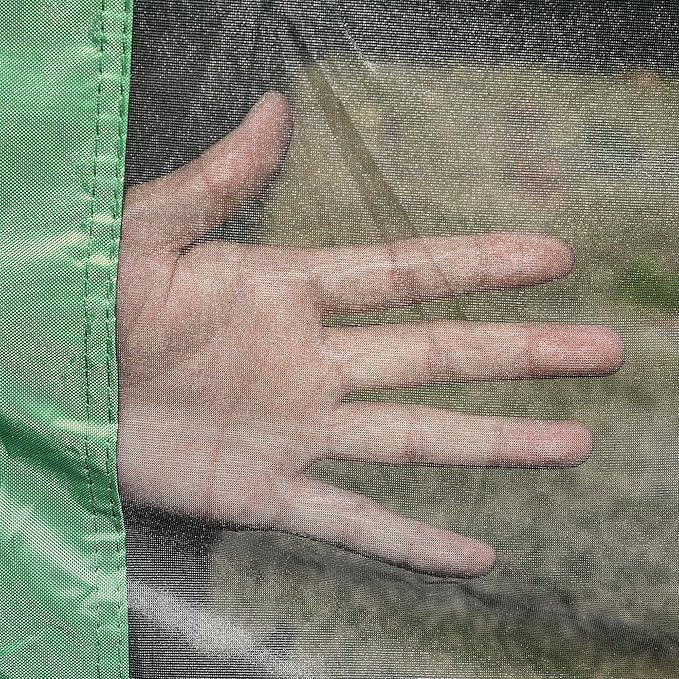 Outsunny Pop Up Camping Canopy Gazebo Screen Shelter Tent with Single Person Easy Set-Up, Ventilating Mesh, Portable Carry Bag for Outdoor Camping Party Event, 7x7FT, Green