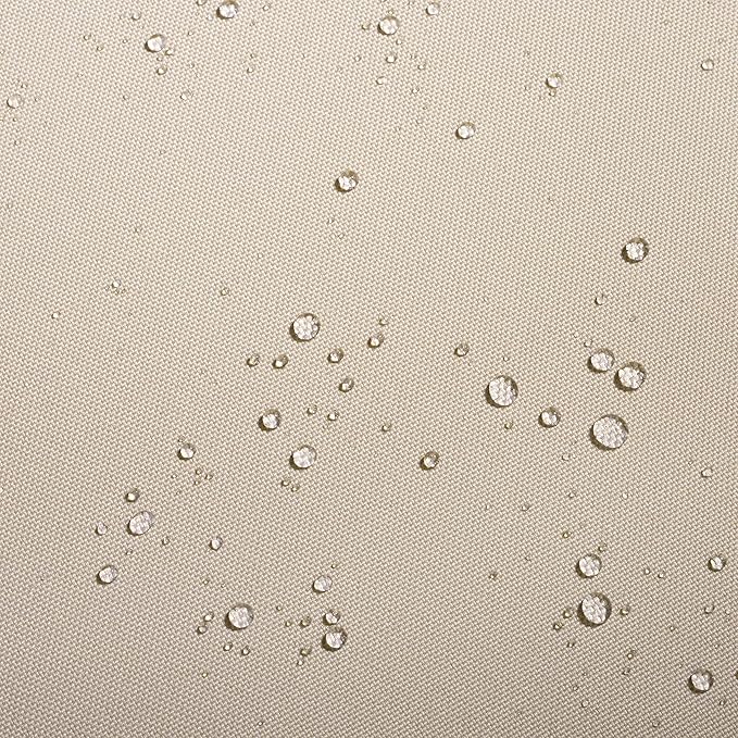 Classic Accessories Montlake Water-Resistant 19 x 20 x 4 Inch Patio Lounge Back Cushion, Antique Beige, Outdoor Loveseat Cushions