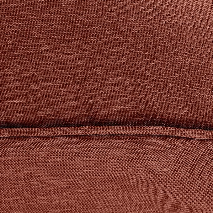 Classic Accessories Montlake Water-Resistant 21 x 22 x 4 Inch Patio Lounge Back Cushion, Heather Henna Red, Outdoor Loveseat Cushions