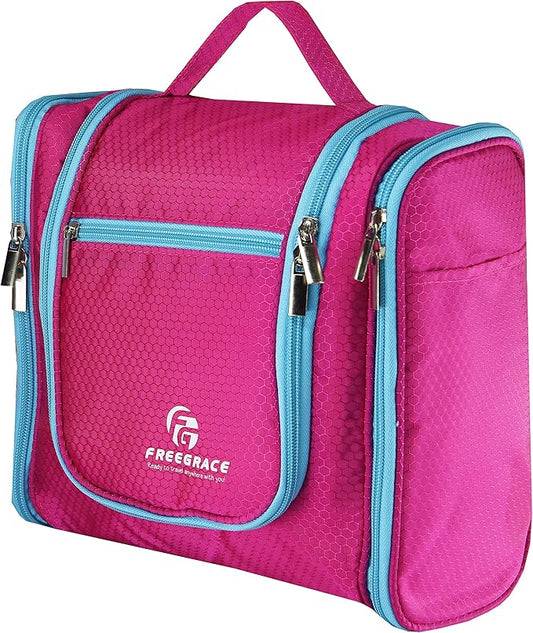 Hanging Toiletry Bag Extra Large Capacity | Premium Travel Organizer Bags For Men And Women | Durable Waterproof Nylon Bathroom, Shower, Makeup Bag For Toiletries, Cosmetics, Brushes