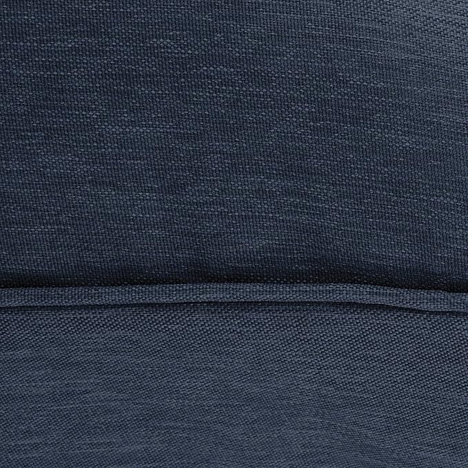Classic Accessories Montlake Water-Resistant 25 x 18 x 4 Inch Patio Lounge Back Cushion, Heather Indigo Blue, Outdoor Loveseat Cushions