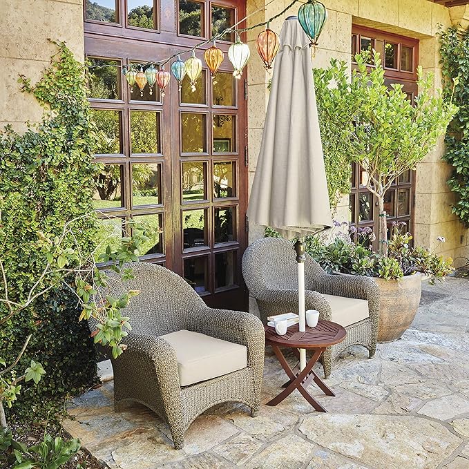 Classic Accessories Montlake Water-Resistant 23 x 22 x 4 Inch Patio Lounge Back Cushion, Antique Beige, Outdoor Loveseat Cushions