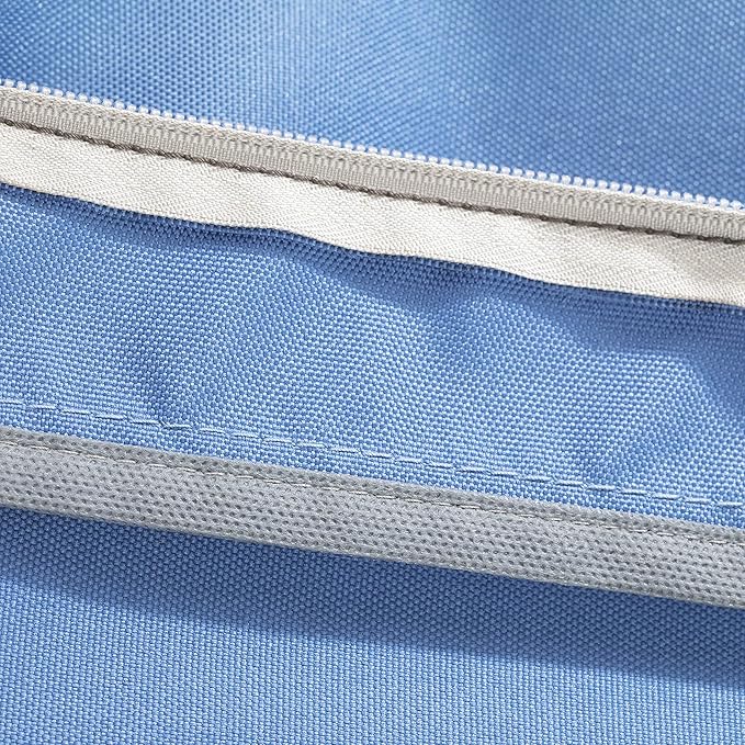 Classic Accessories Ravenna Water-Resistant 19 x 19 x 3 Inch Patio Seat Cushion, Empire Blue, Chair Seat Cushion