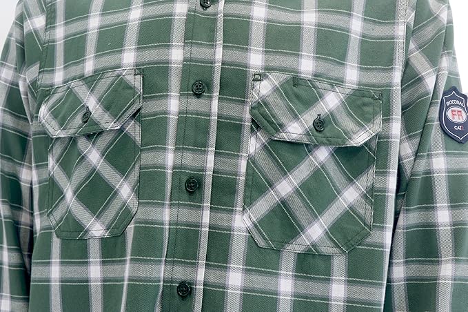 BOCOMAL FR Shirts 6.25oz Lightweight Welding Shirts Flame Resistant Men's Fire Retardant Shirt